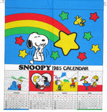 1985 Peanuts Gang Banner Calendar Panel / Pattern