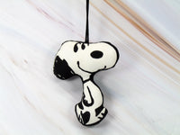 Snoopy Walking Mini Mascot Pillow Doll Ornament (Near Mint)
