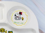 Peanuts Melamine Divided Plate - RARE Japanese Sample!