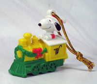 Snoopy Train PVC Ornament