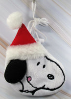 Snoopy Santa Plush Change Purse / ID Card Holder With Lanyard