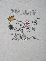 King Snoopy Jr. Size T-Shirt With Glitter-Covered Crown
