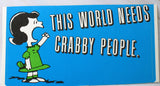 1968 Peanuts Vintage Sticker By Hallmark - Lucy