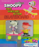 Snoopy and Charlie Brown Free Wheeling Action Skateboard