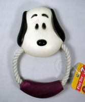 Snoopy Squeeze Toy With Rope - Purple