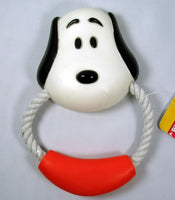 Snoopy Squeeze Toy With Rope - Orange