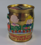 Snoopy Barrel-Shaped Tin Bank (NO Stopper)