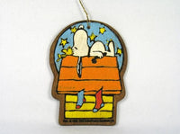 Wooden Ornament - Snoopy on Doghouse