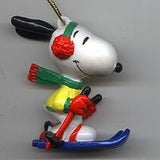 Snoopy Skier PVC Ornament