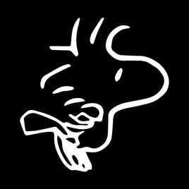 Woodstock Flying Die - Cut Vinyl Decal - White - snoopn4pnuts.com