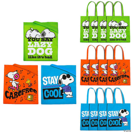 Snoopy Reusable Non - Woven Large Tote Bag - snoopn4pnuts.com