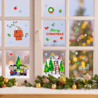 Peanuts Christmas Holiday Reusable Window Clings Set - snoopn4pnuts.com