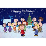 Peanuts Christmas Cards With Metallic Accents - Happy Holidays