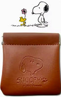Snoopy Faux Leather Squeeze Change Purse