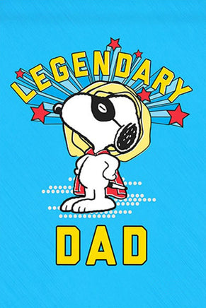 Peanuts Double - Sided Flag - Snoopy Legendary Dad - snoopn4pnuts.com