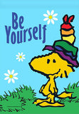 Peanuts Double-Sided Flag - Woodstock Be Yourself
