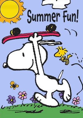 Peanuts Double - Sided Flag - Summer Fun! - snoopn4pnuts.com