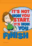 Peanuts Double-Sided Flag - Peppermint Patty How You Finish