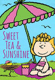 Peanuts Double-Sided Flag - Sally Sweet Tea & Sunshine