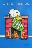 Peanuts Double-Sided Flag - A Holiday Thank You