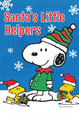 Peanuts Double-Sided Flag - Snoopy Santa's Little Helpers