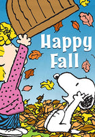 Peanuts Double-Sided Flag - Happy Fall