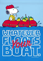 Peanuts Double - Sided Flag - Whatever Floats Your Boat - snoopn4pnuts.com