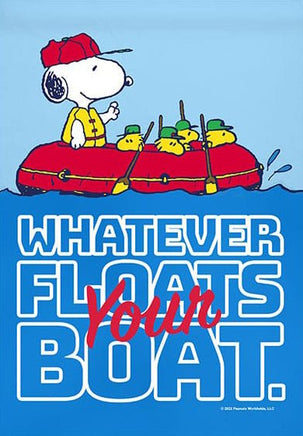 Peanuts Double - Sided Flag - Whatever Floats Your Boat - snoopn4pnuts.com