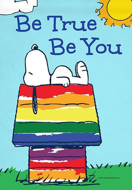 Peanuts Double - Sided Flag - Be True Be You - snoopn4pnuts.com