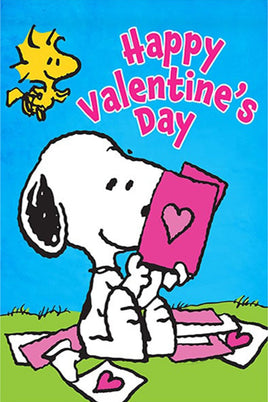 Peanuts Double - Sided Flag - Happy Valentine's Day - snoopn4pnuts.com