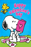 Peanuts Double-Sided Flag - Happy Valentine's Day