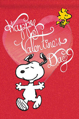 Peanuts Double - Sided Flag - Happy Valentine's Day - snoopn4pnuts.com