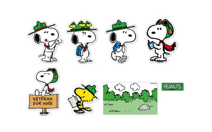 Peanuts 8 - Piece Sticker Set - Great For Scrapbooking! - snoopn4pnuts.com
