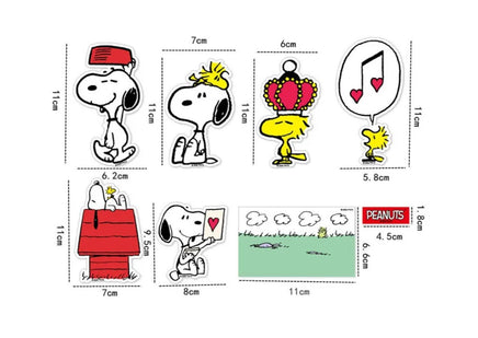 Peanuts 8 - Piece Sticker Set - Great For Scrapbooking! - snoopn4pnuts.com