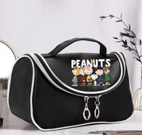 Peanuts Nylon Cosmetic Case With Mirror (Perfect Size For Packing In Suitcase or Carry - On Bag When Travelling!) - snoopn4pnuts.com