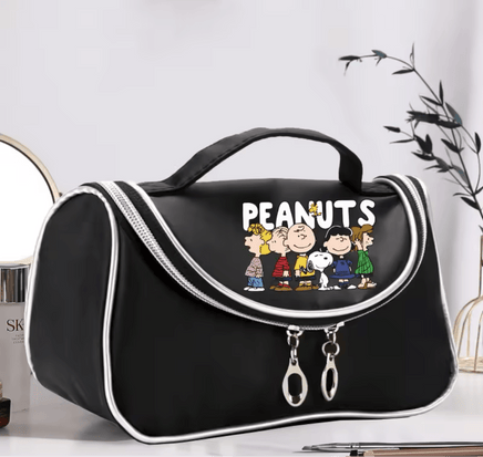 Peanuts Nylon Cosmetic Case With Mirror (Perfect Size For Packing In Suitcase or Carry - On Bag When Travelling!) - snoopn4pnuts.com