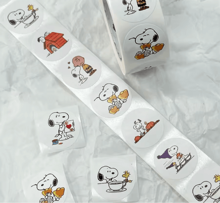 Peanuts 500 - Piece Sticker Roll - ON SALE! - snoopn4pnuts.com
