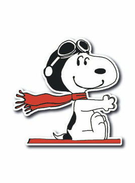 Flying Ace Indoor/Outdoor Die - Cut Vinyl Decal (Solid Fill - Full Color) - snoopn4pnuts.com