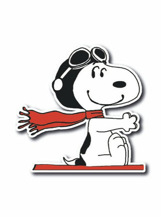 Flying Ace Indoor/Outdoor Die - Cut Vinyl Decal (Solid Fill - Full Color) - snoopn4pnuts.com