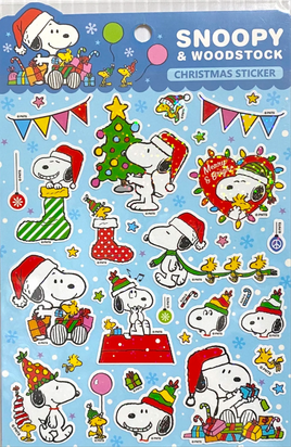Snoopy Christmas Holographic Sticker Set - Great For Scrapbooking! - snoopn4pnuts.com