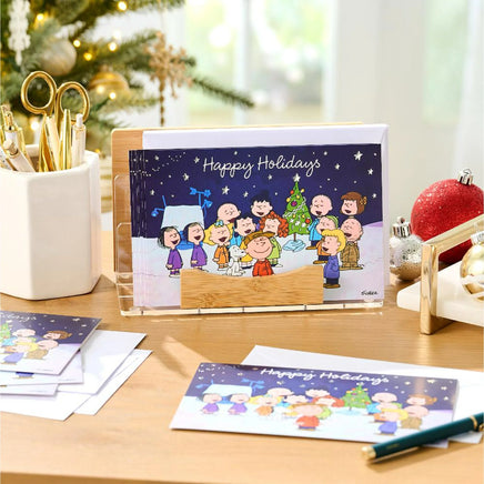 Peanuts Christmas Cards With Metallic Foil Accents - Happy Holidays - snoopn4pnuts.com