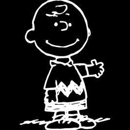Charlie Brown Die - Cut Vinyl Decal - White - snoopn4pnuts.com