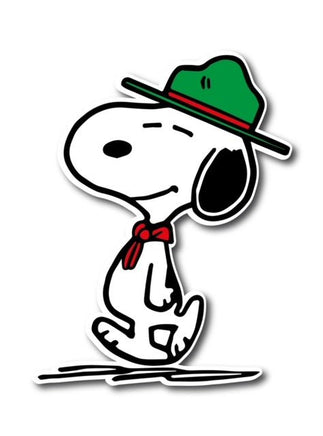 Snoopy Beagle Scout Indoor/Outdoor Die - Cut Vinyl Decal (Solid Fill - Full Color) - snoopn4pnuts.com