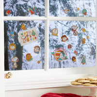 Peanuts 26 - Piece Christmas Holiday Reusable Window Clings (Includes Franklin!) - ON SALE! - snoopn4pnuts.com