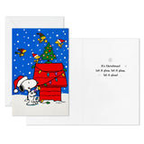 Peanuts Inspirational Christmas Card Set With Glitter Accents