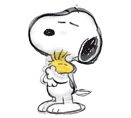Snoopy and Woodstock Giant 30” Mylar Or Air Fill Balloon - snoopn4pnuts.com