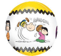 Peanuts 3 - D Mylar or Air Fill Orbz (Ball) Balloon - snoopn4pnuts.com