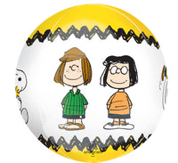 Peanuts 3 - D Mylar or Air Fill Orbz (Ball) Balloon - snoopn4pnuts.com