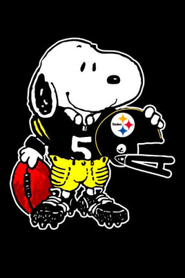 Peanuts Snoopy Double - Sided Flag - Pittsburgh Steelers Football - snoopn4pnuts.com