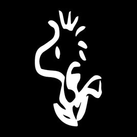 Woodstock Running Die-Cut Vinyl Decal - White
